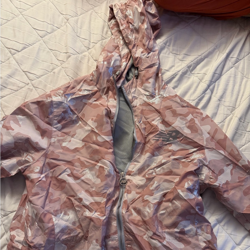 New balance Pink Camouflage Hooded Jacket